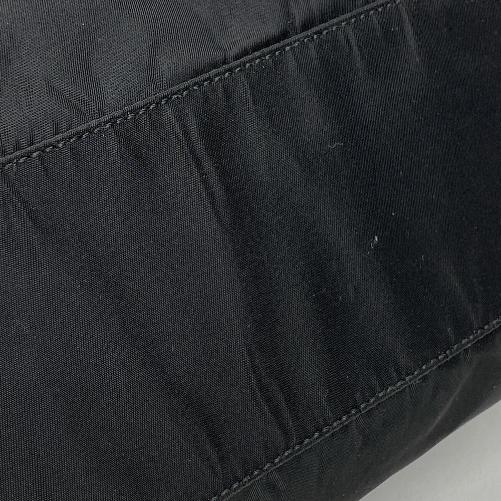 Prada Logo Plate Tote Bag Handbag Nero Black - Picture 3 of 6